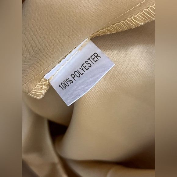 Fabrique.co Thai brand Pierre Scarf off shoulder Dress in honey gold, size small - Picture 16 of 16